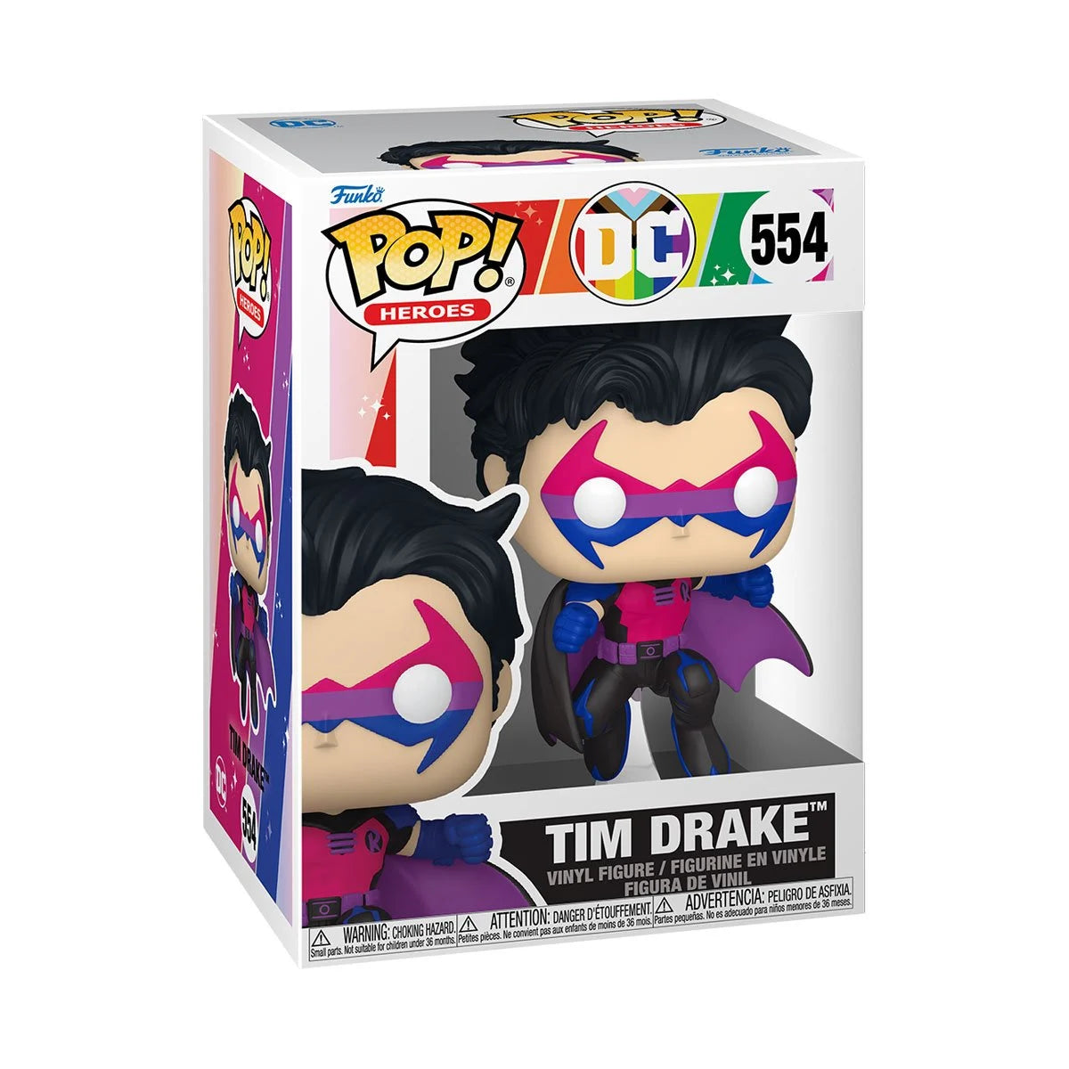 Pop Heroes DC Pride 2025 Tim Drake Vinyl Figure