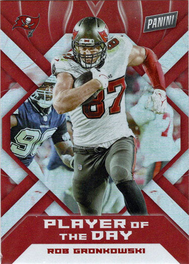 Panini Player Of The Day Football 2022 Foil Parallel Card 43 Rob Gronkowski