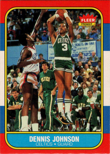 1986-87 Fleer Basketball #50 Dennis Johnson Base Rookie Card
