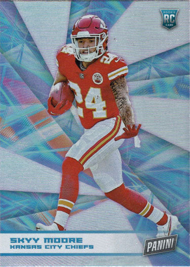 Panini Player Of The Day Football 2022 Foil Parallel Card 59 Skyy Moore