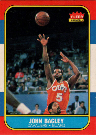 1986-87 Fleer Basketball #5 John Bagley Base Rookie Card