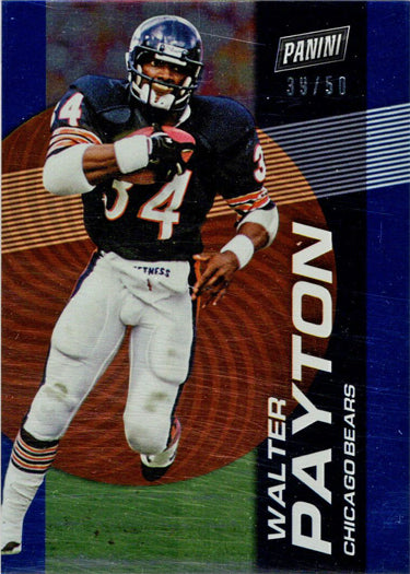 2023 Panini POTD Football Blue Foil Parallel Card 60 Walter Payton 39/50