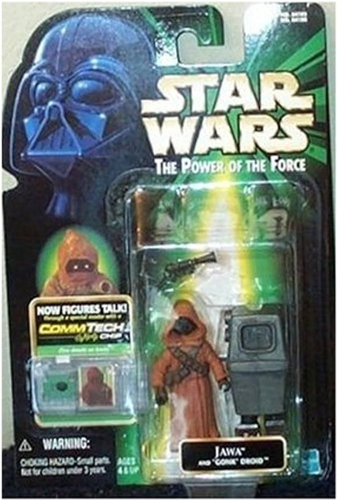 Star Wars Power of the Force Jawa and Gonk Droid Action Figure with Commtech Chip