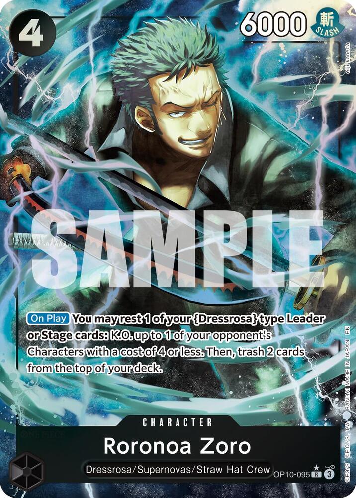 One Piece TCG Roronoa Zoro - OP10-095 (Alternate Art) (PRB-02)