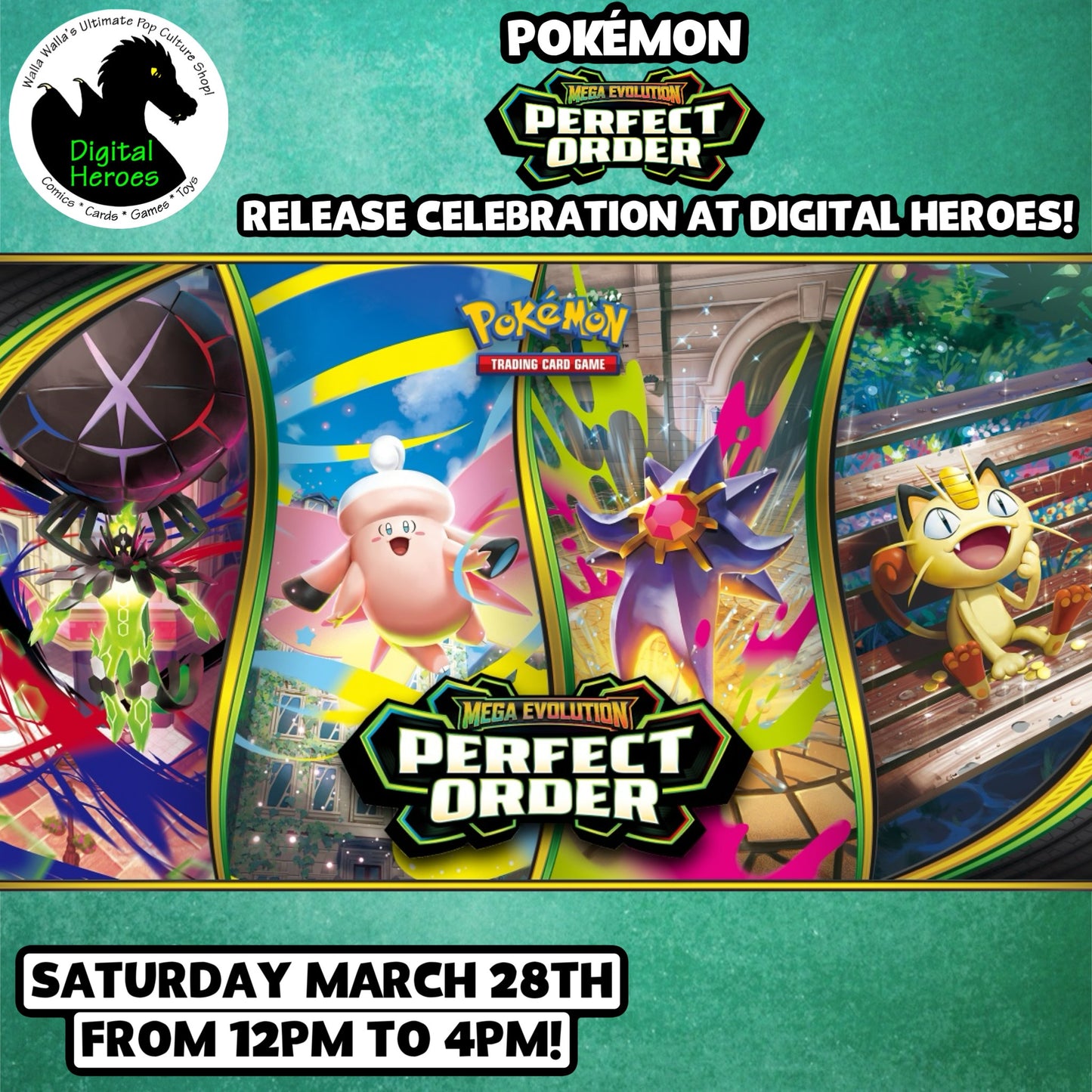 03/28/2026 12:00 PM Pokemon Mega Evolution Perfect Order Release Celebration