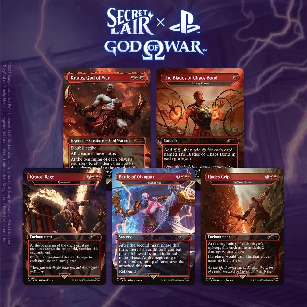 Magic MTG Secret Lair x God of War: Greek Non-Foil Edition