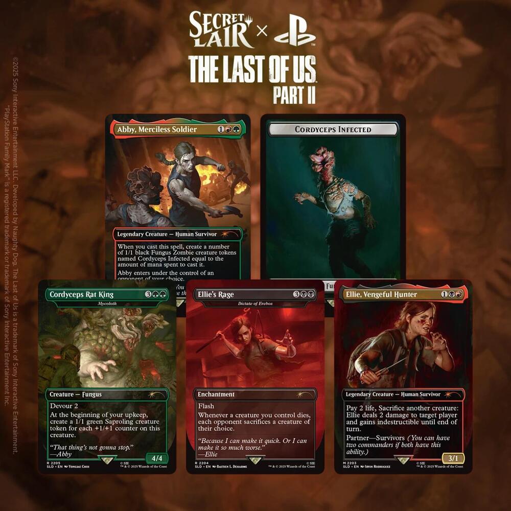 Magic MTG Secret Lair x The Last of Us: Part II Path of Retribution Non-Foil Edition