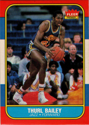 1986-87 Fleer Basketball #6 Thurl Bailey Base Rookie Card