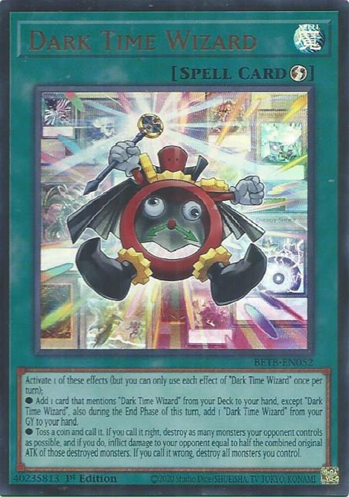Yu-Gi-Oh! Dark Time Wizard (BETB-EN052) Ultra Rare Near Mint Single