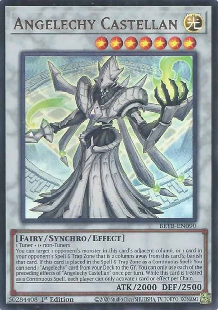 Yu-Gi-Oh! Angelechy Castellan (BETB-EN090) Ultra Rare Near Mint Single