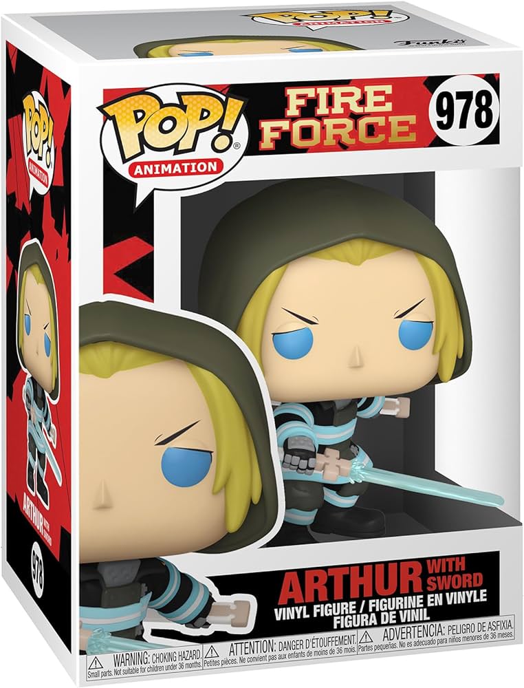 Pop Animation Fire Force Arthur With Sword Vinyl Figure
