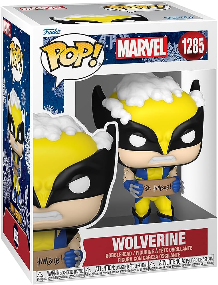 Pop Marvel Holiday- Wolverine with Sign Vinyl Figure