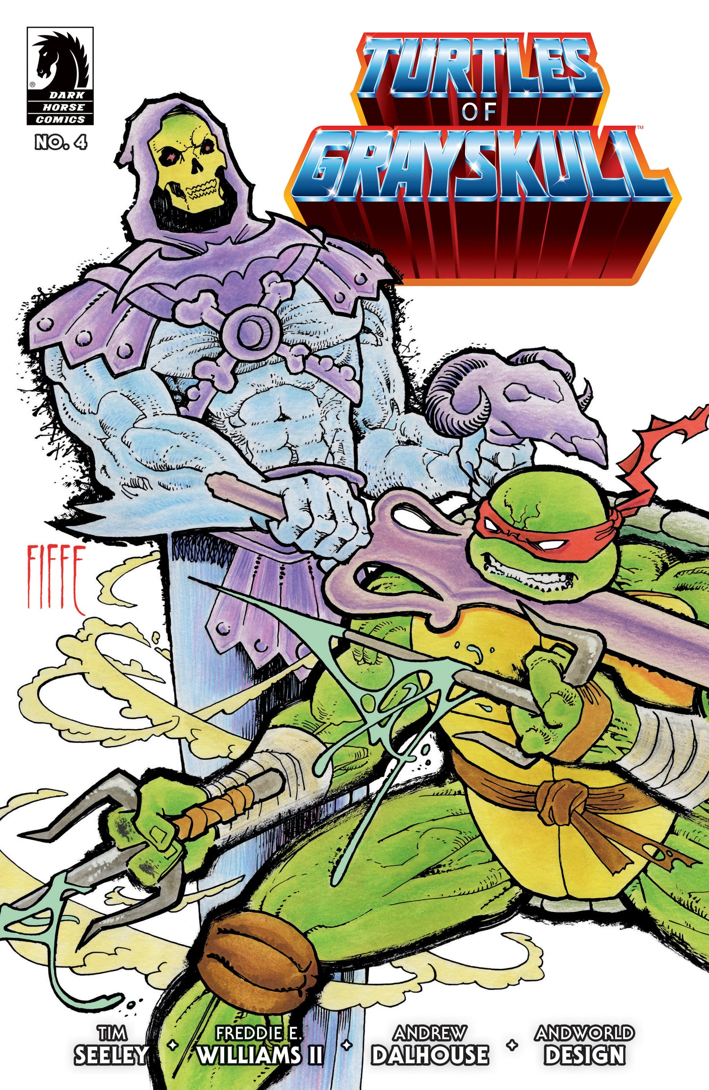 Masters Of The Universe/Teenage Mutant Ninja Turtles: Turtles Of Grayskull #4 Cover B Michel Fiffe