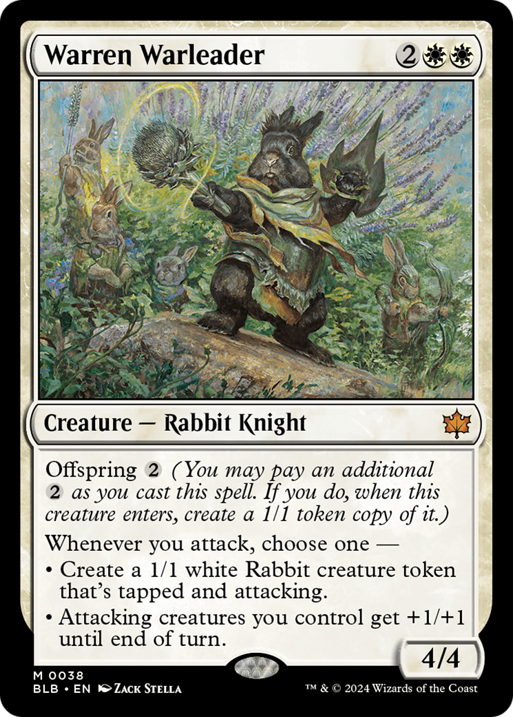 mtg bloomburrow rabbit cards x1 Response BLB 26 FOIL COMMON M/NM 1x then put any number of them on the bottom and the rest on top in any order.) You never fight just one rabbitfolk. Bloomburrow The Magic Multiverse