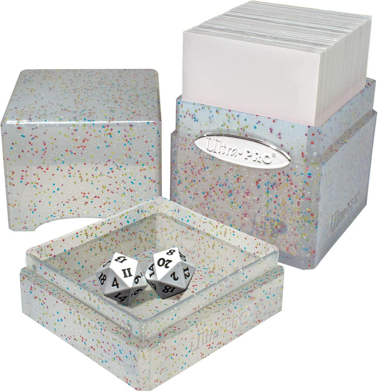 Ultra PRO: Satin Tower - Glitter Clear