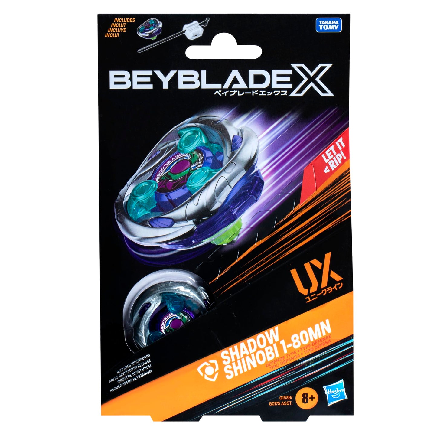Beyblade X Starter Pack: Shadow Shinobi 1-80MN