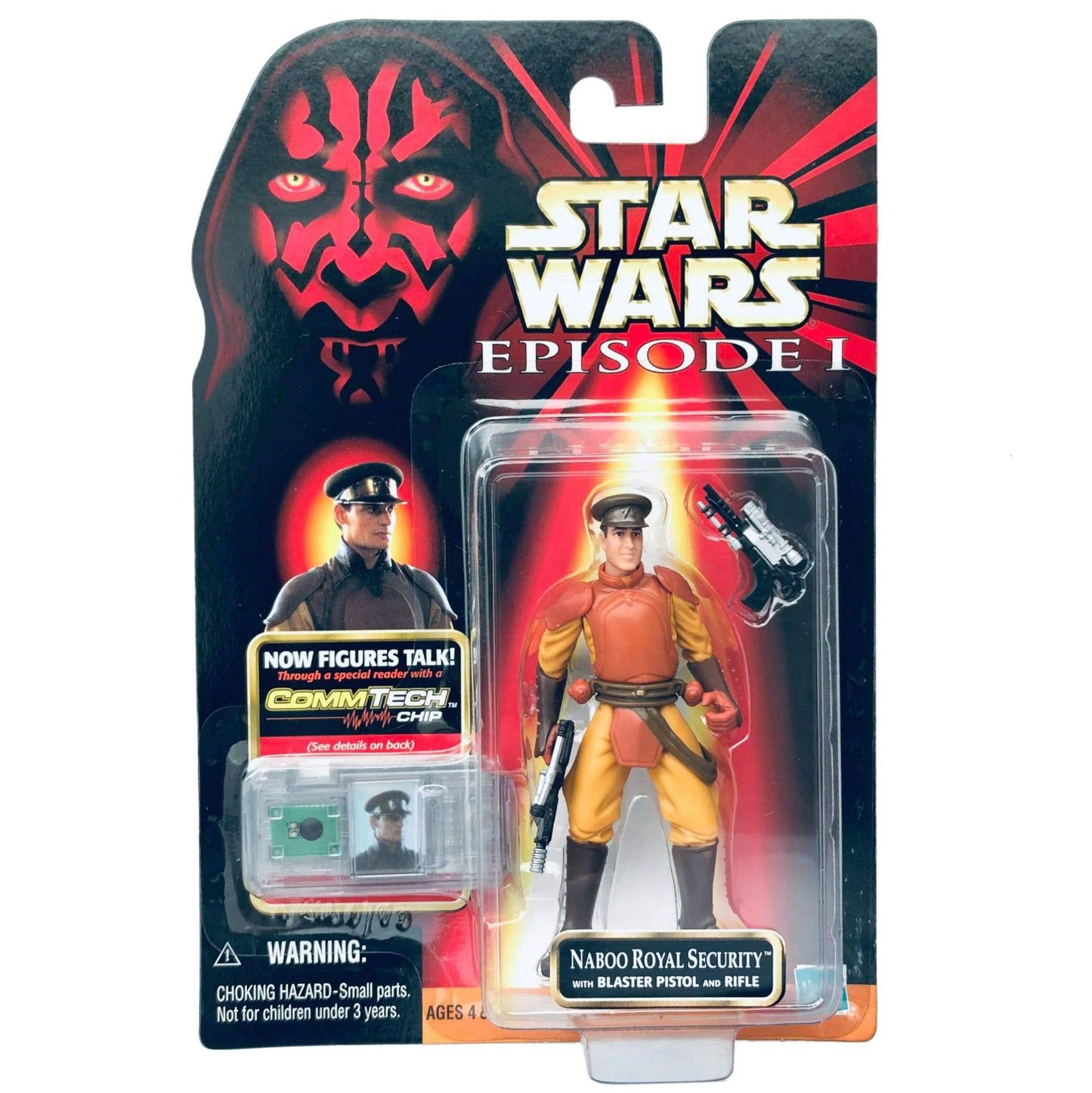 Star Wars Episode 1 Naboo Royal Security Action Figure with Commtech Chip