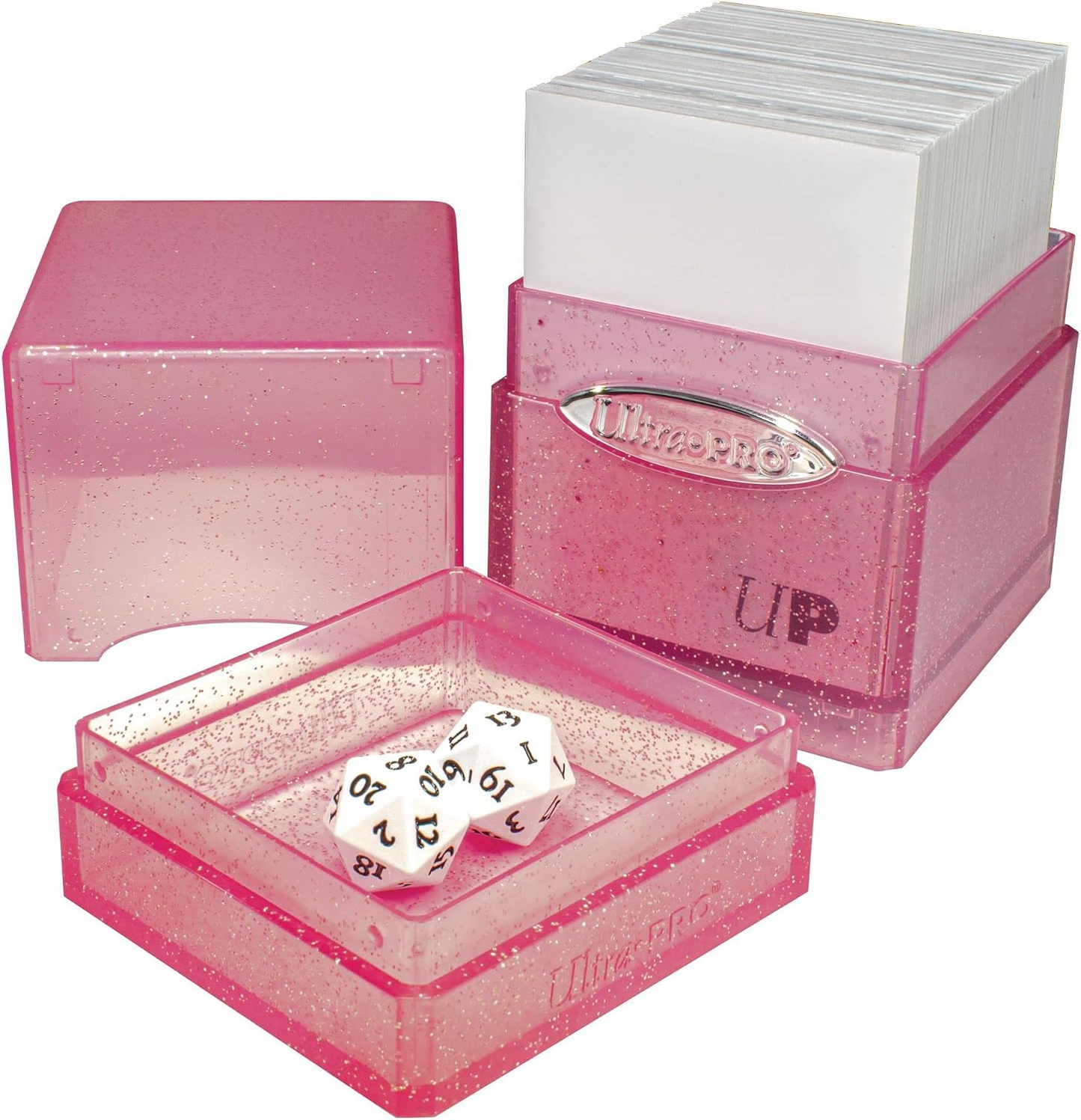 Ultra PRO: Satin Tower - Glitter Pink