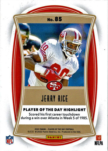 Panini Player Of The Day Football 2022 Red Foil Parallel Card 85 Jerry