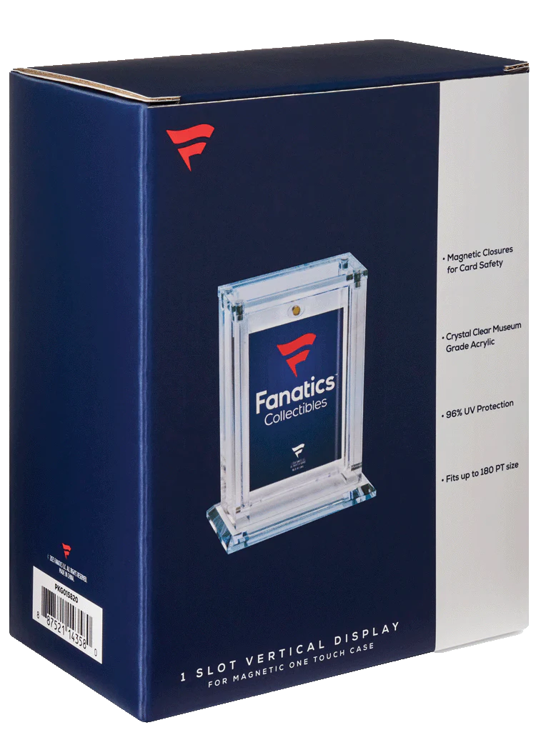 Fanatics 1 Slot Vertical One Touch Acrylic Case with UV Protection