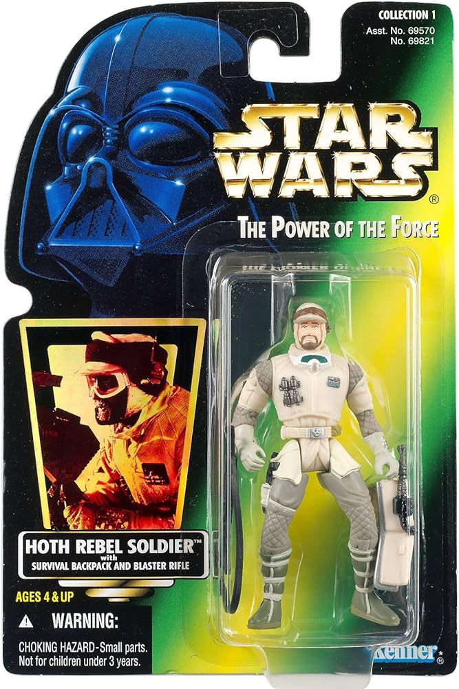 Star Wars POTF Hoth Rebel Soldier Action Figure Collection 2 Green Card