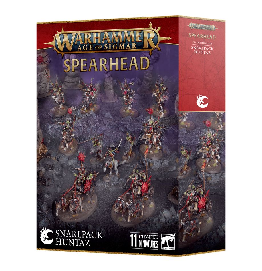 Warhammer Age of Sigmar: Gloomspite Gitz - Snarlpack Huntaz Spearhead