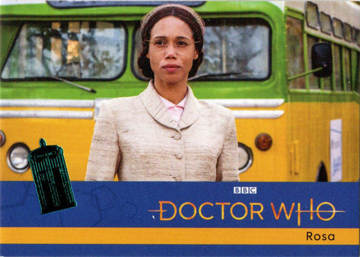 2022 Doctor Who Series 11 & 12 Teal Parallel Card 9 "Rosa" /99