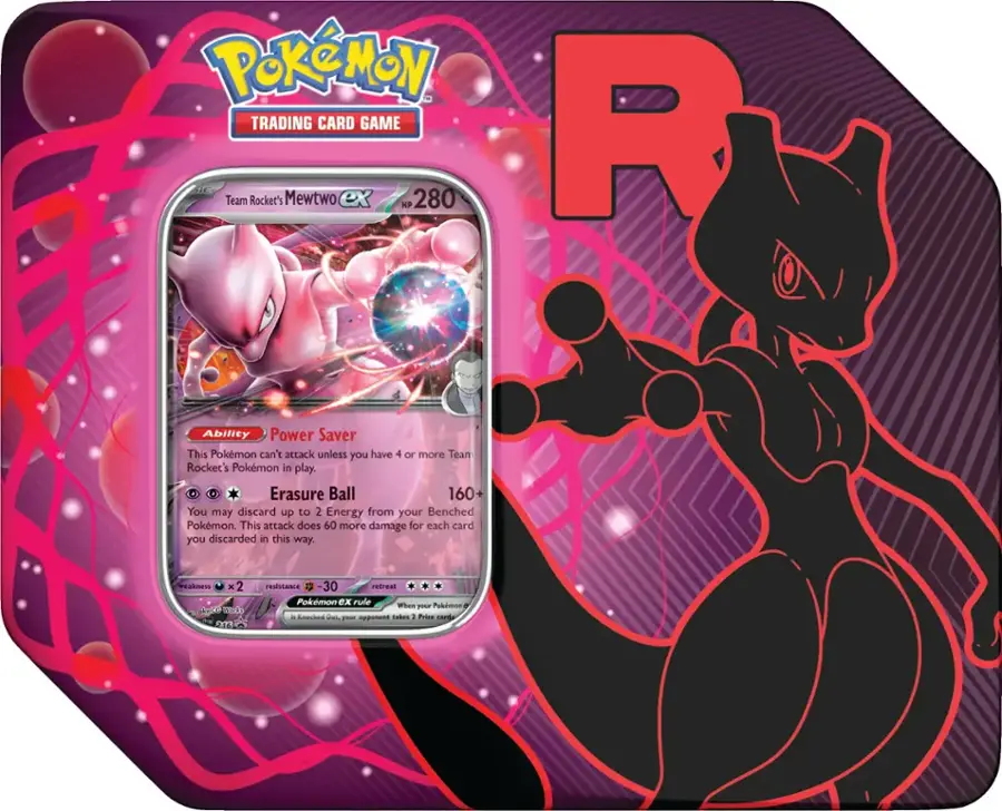 Pokemon Team Rocket Tin - Mewtwo
