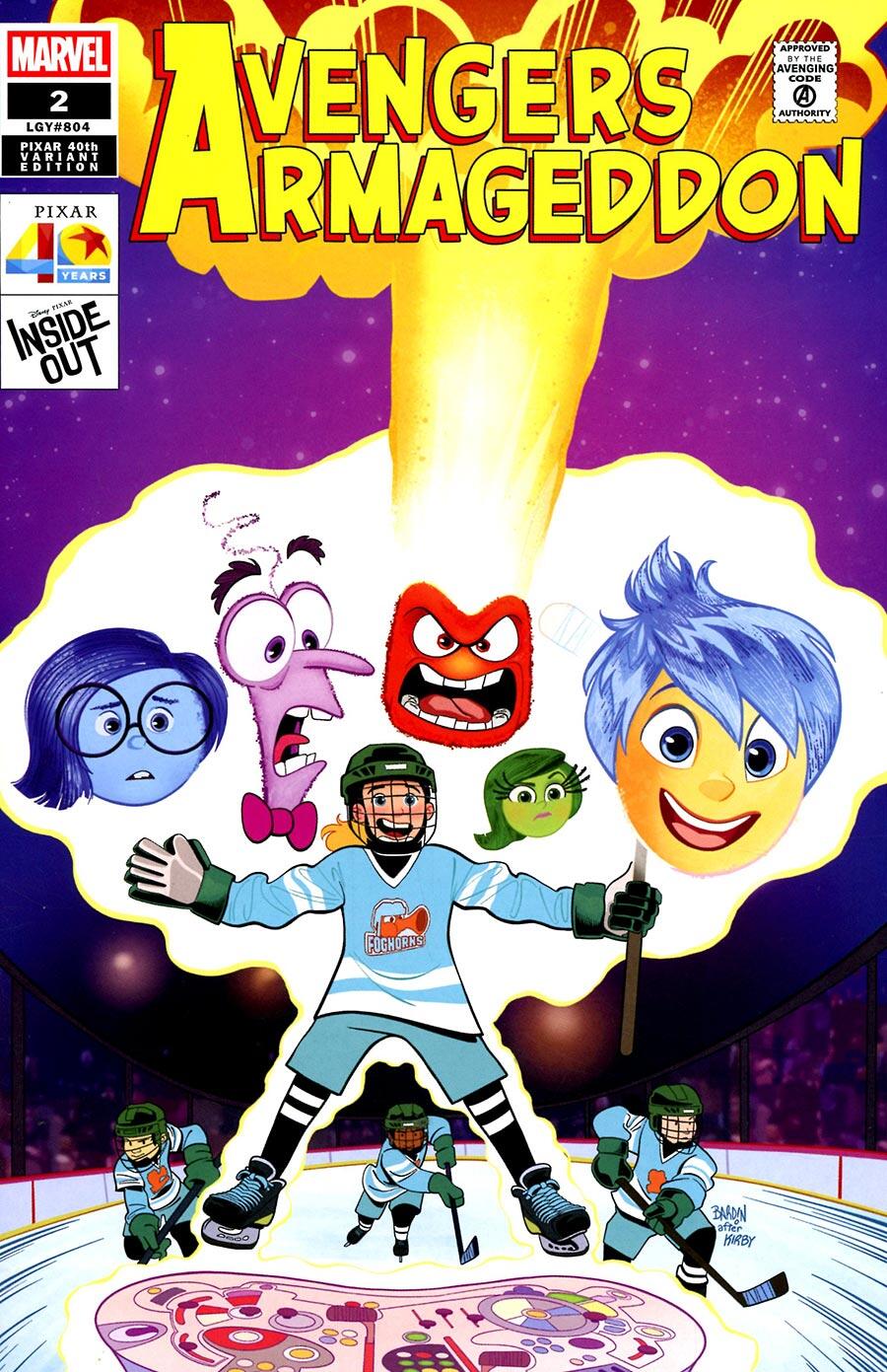 Avengers: Armageddon #2 Dave Bardin Pixar 40 Th Variant