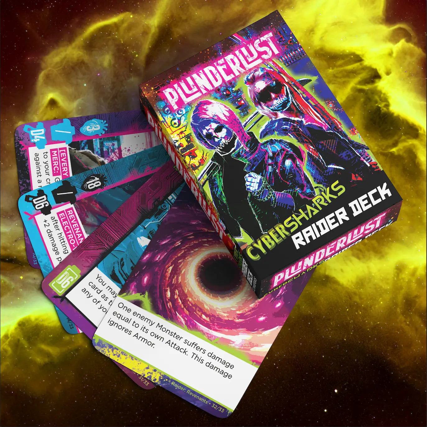 Plunderlust Card Game: Cybersharks Deck