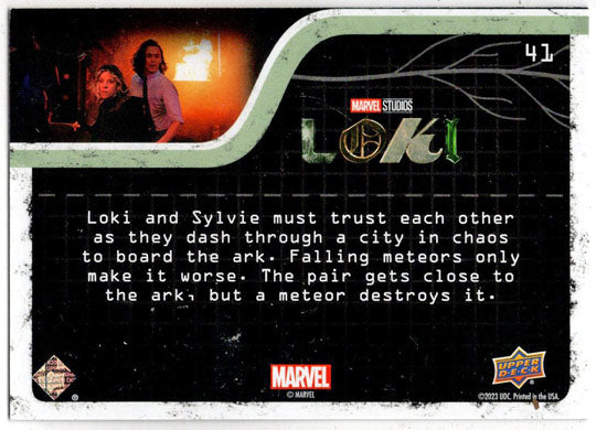 2023 Upper Deck Marvel Loki Yellow Parallel Base Card 41 Do We Trust... /225