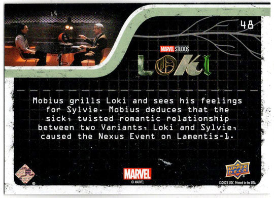 2023 Upper Deck Marvel Loki Yellow Parallel Base Card 48 What Caused The... /225
