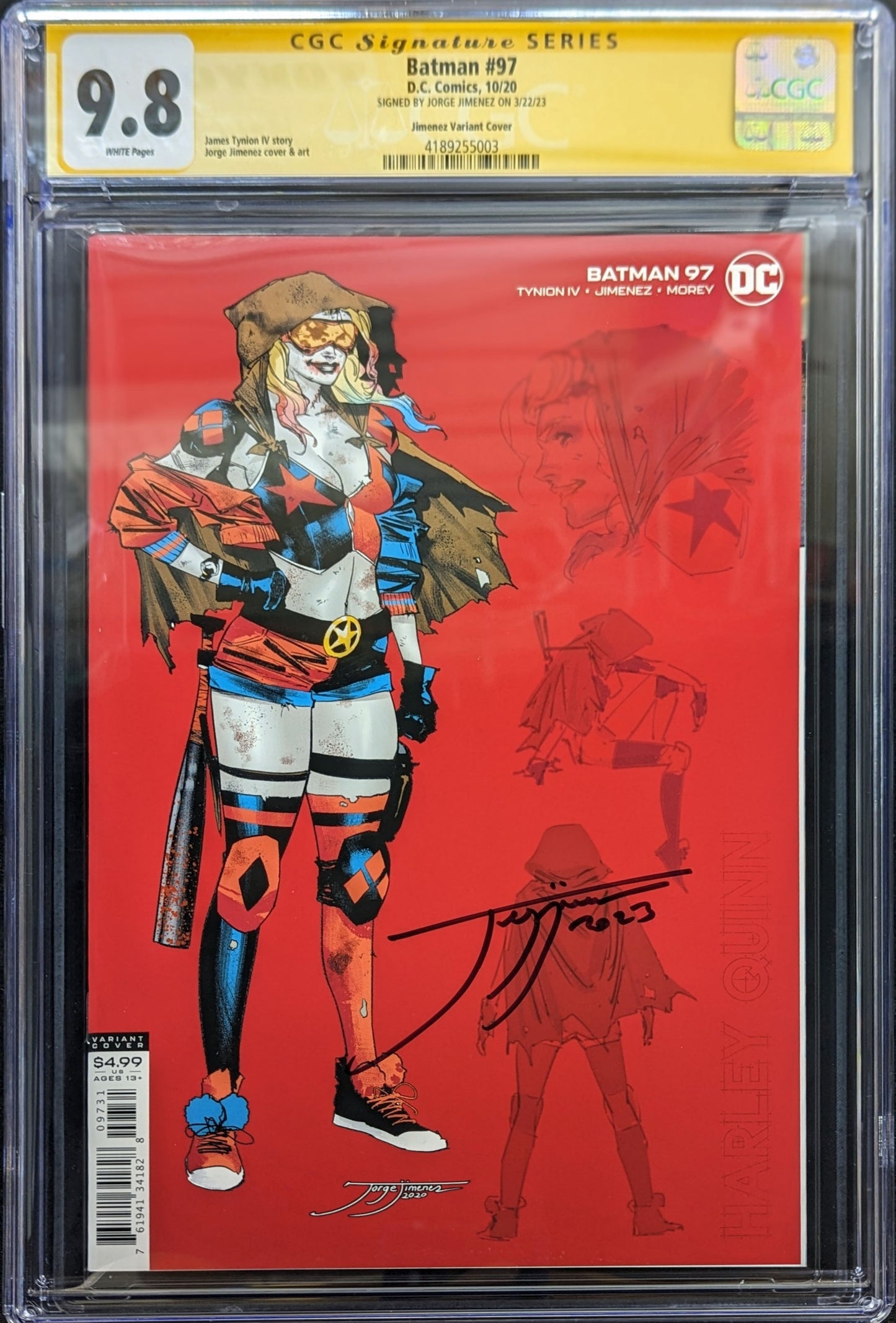 BATMAN #97 1:25 Variant CGC 9.8 Signed By Jorge Jimenez