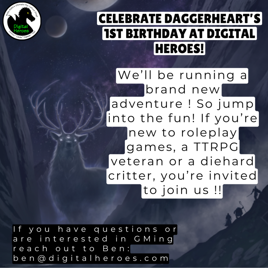 05/23/2026 3:30 PM Daggerheart Birthday Celebration Ticket Digital Heroes 05/23/2026 3:30 PM Daggerheart Birthday Celebration Ticket Digital Heroes