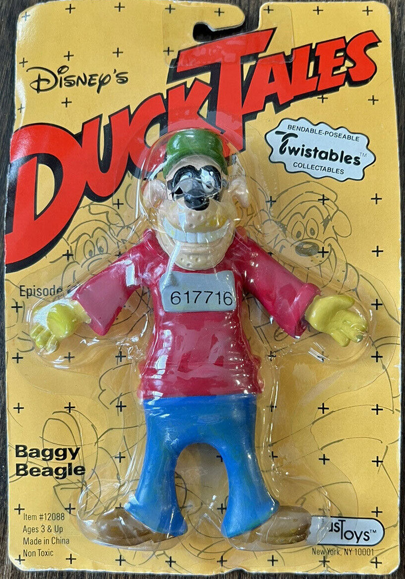 Just Toys Disney's Ducktales Baggy Beagle Twistables Collectable Figure