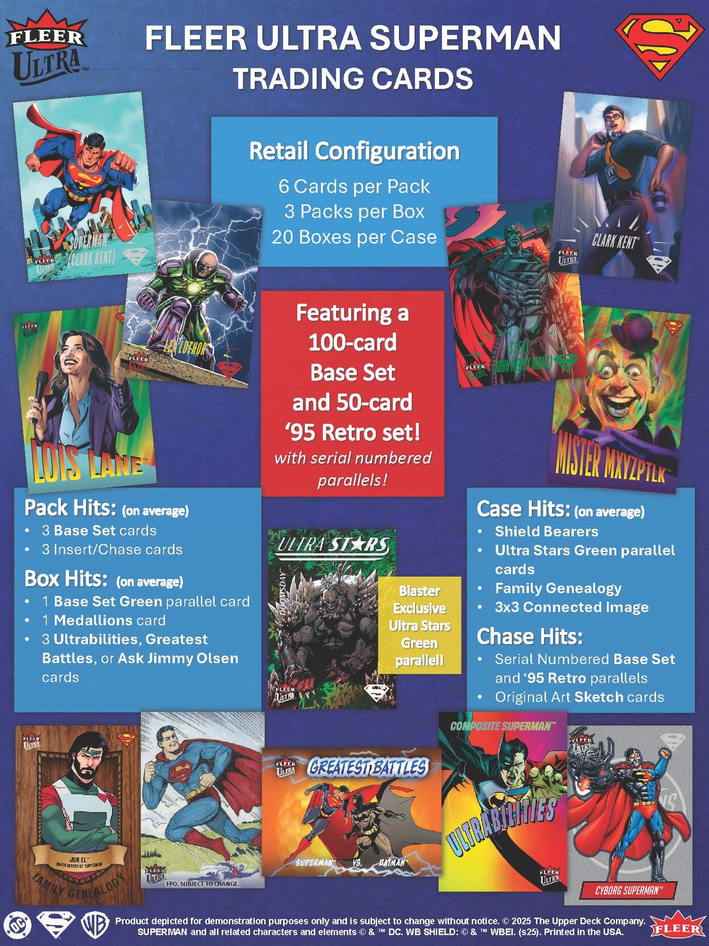 2026 Upper Deck Fleer Ultra Superman Blaster Box