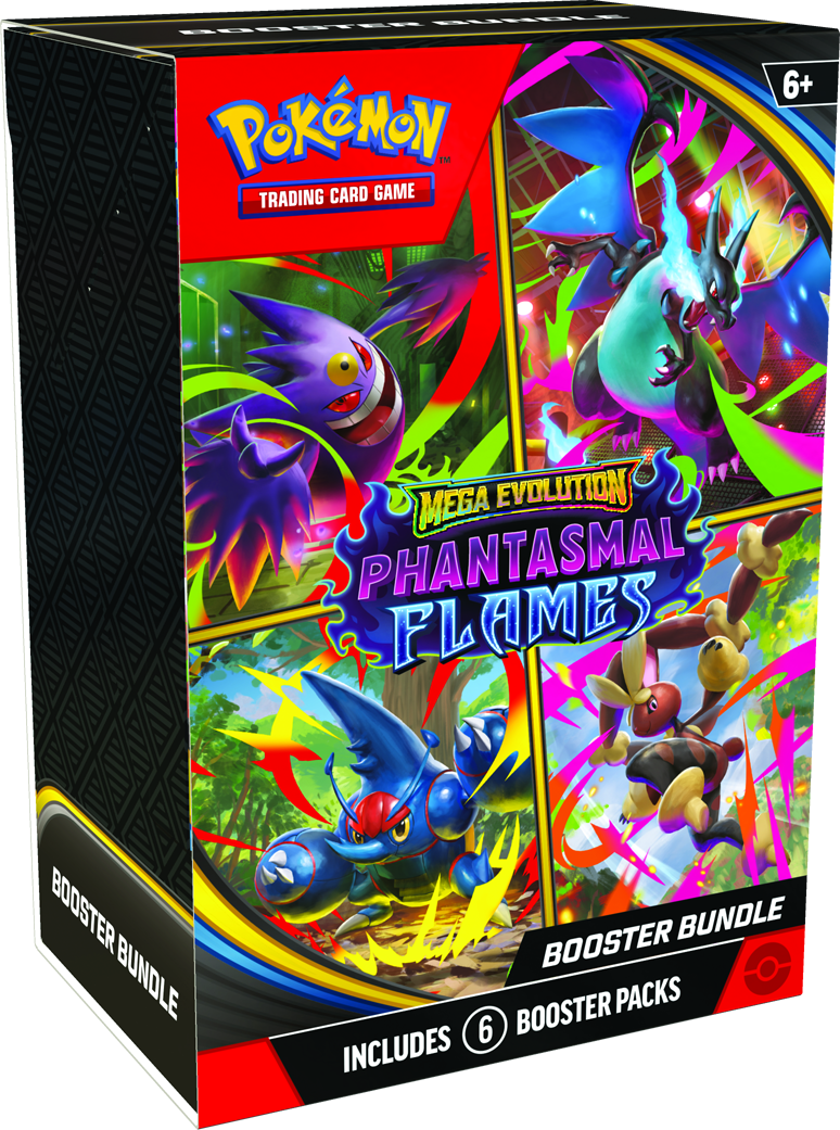 Pokemon Mega Evolution ME02: Phantasmal Flames Booster Bundle