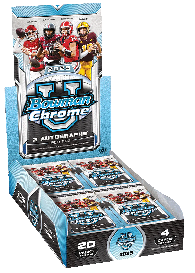 2025 Topps Bowman Chrome University Football Hobby Box