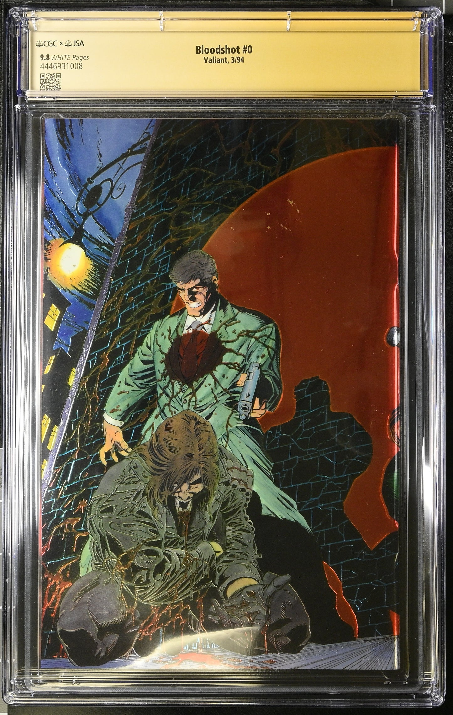 Bloodshot #0 graded CGC 9.8 Signed by Kevin Vanhook & Dick Giordano