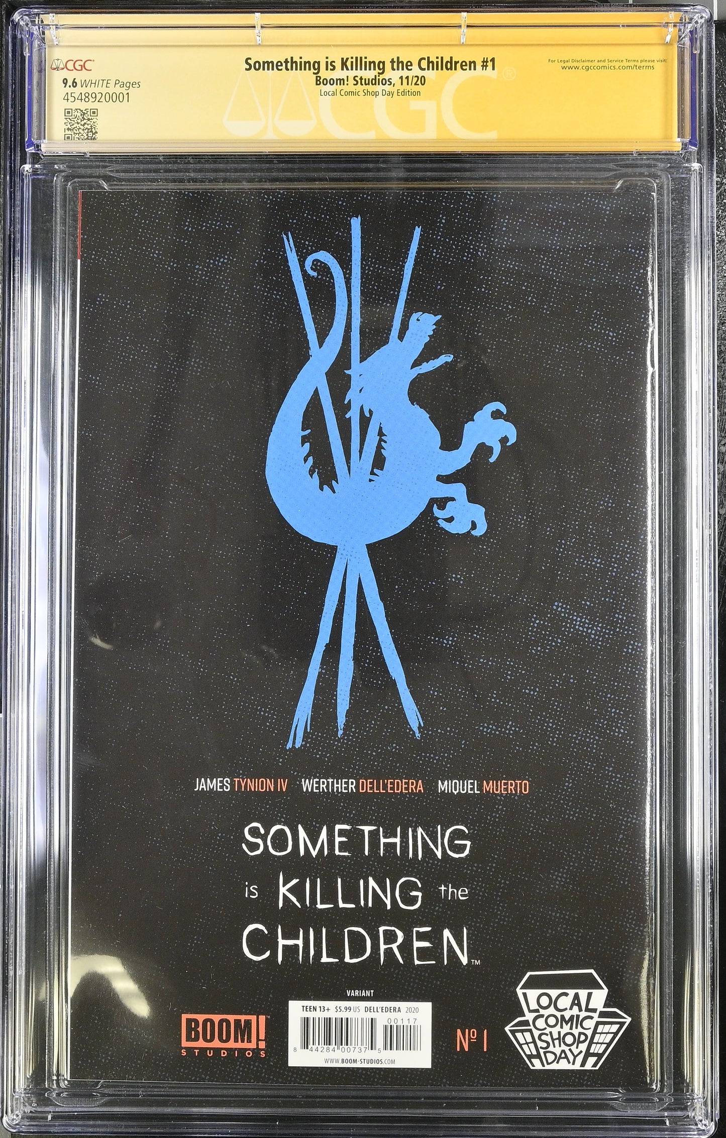 SOMETHING IS KILLING CHILDREN #1 LCSD 2020 FOIL CGC 9.6 Signed Dell'Edera Tynion