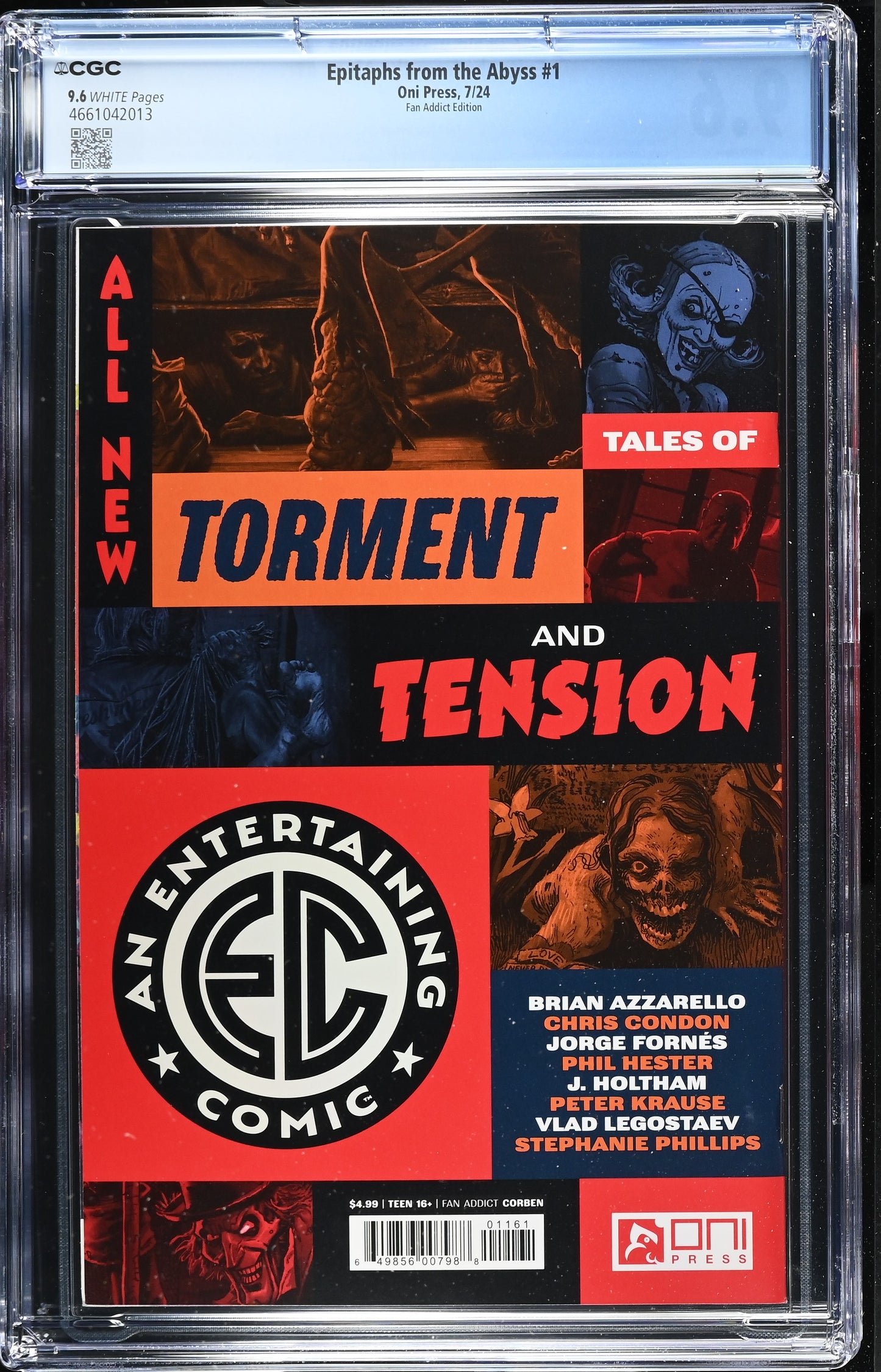 EC Epitaphs From The Abyss #1 (2024) Fan Addict Edition Corben CGC 9.6