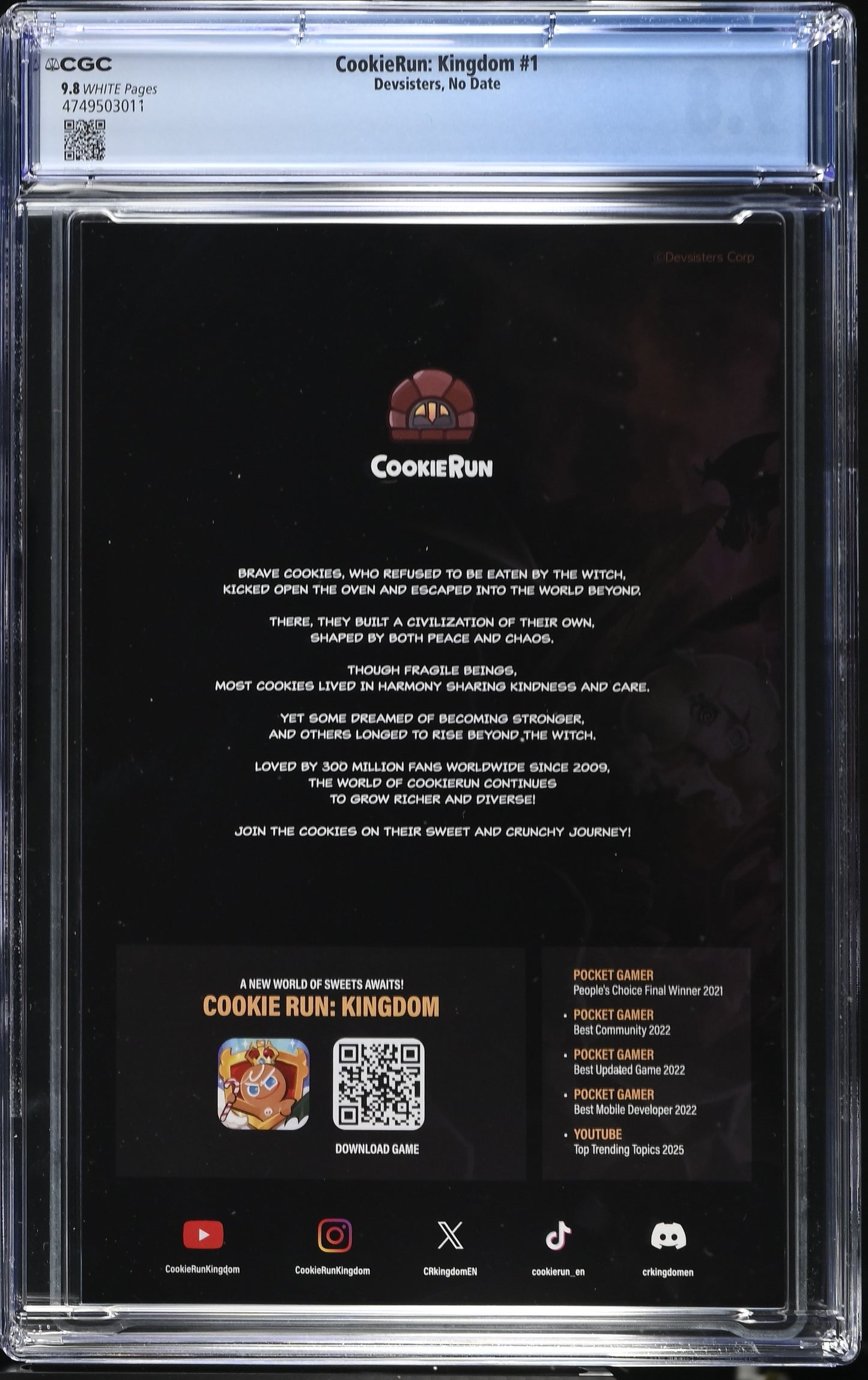 CookieRun: Kingdom #1 (English) 2026 GAMA Promo Comic CGC 9.8