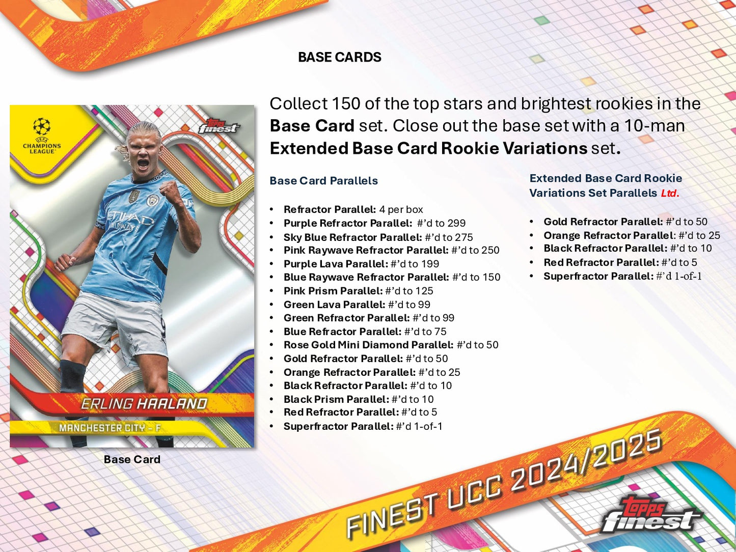 2024-25 Topps Finest UEFA Club Competitions Soccer Hobby Box