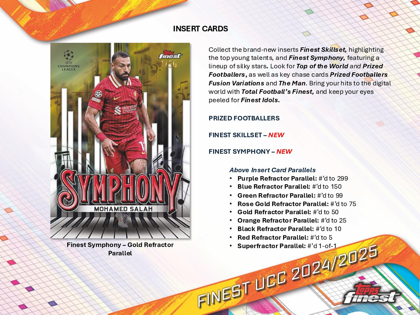 2024-25 Topps Finest UEFA Club Competitions Soccer Hobby Box