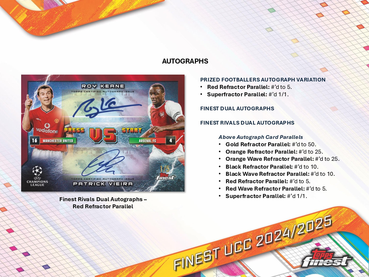 2024-25 Topps Finest UEFA Club Competitions Soccer Hobby Box