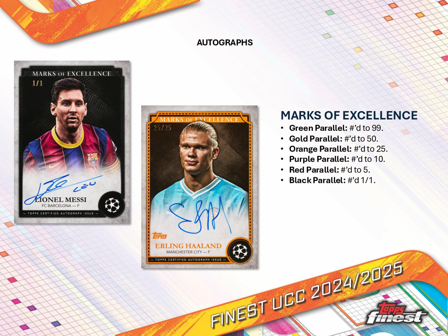 2024-25 Topps Finest UEFA Club Competitions Soccer Hobby Box