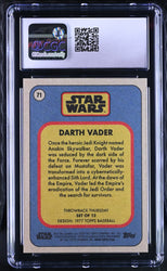 Star Wars Throwback Thursday 2023 Card #71 Darth Vader SP Graded CGC 10 Gem Mint