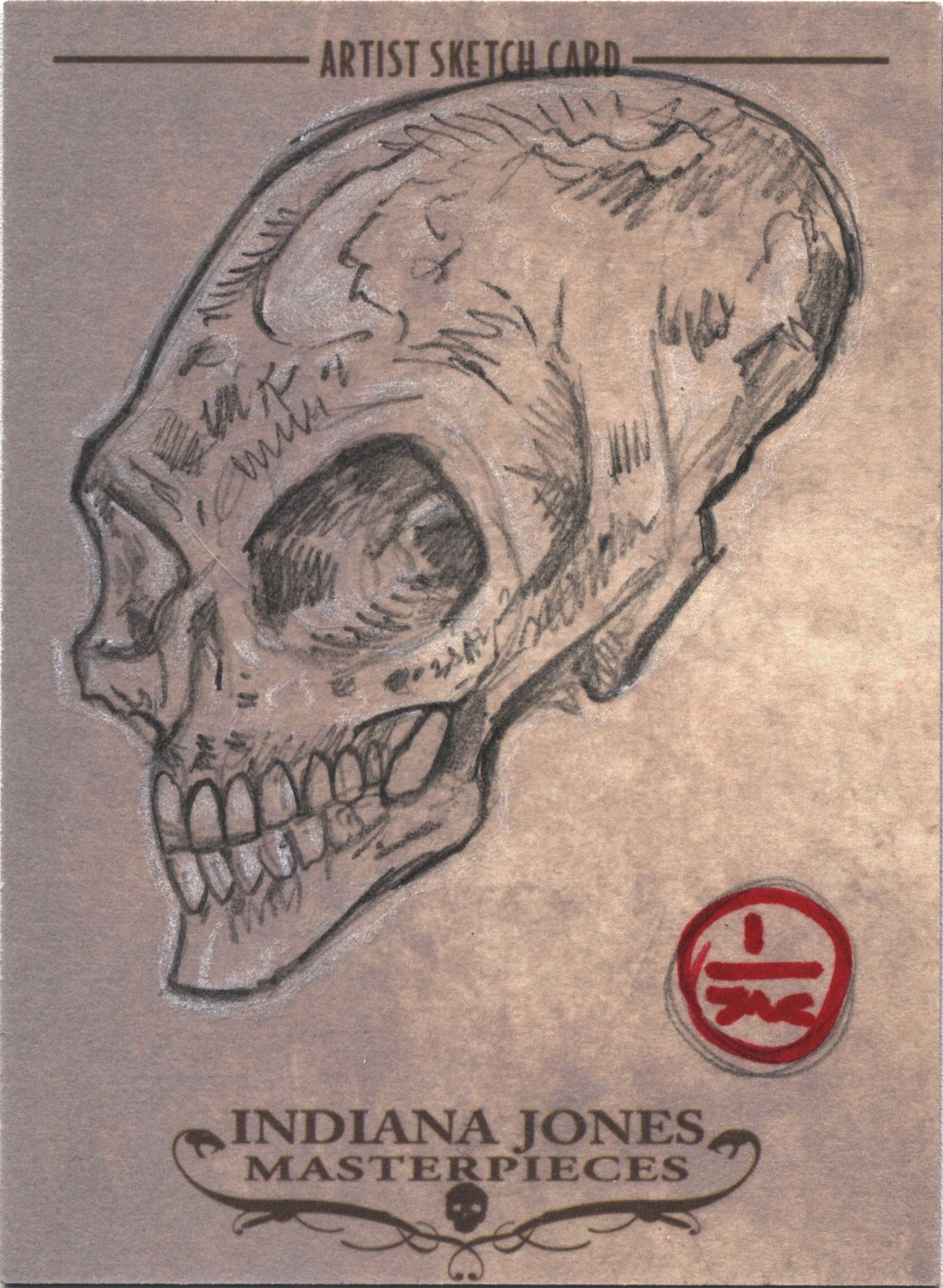 Indiana Jones Masterpieces Topps 2008 Jeff Carlisle Sketch Card