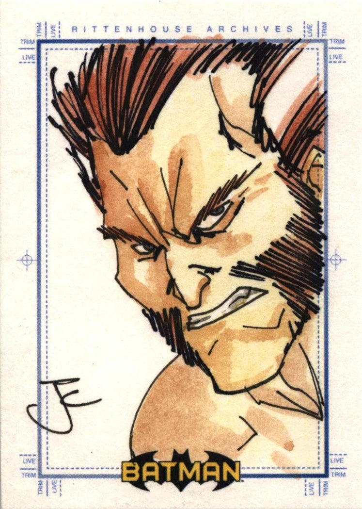 Batman Archives Sketch Card by Jose Carlos of Ras Al Ghul
