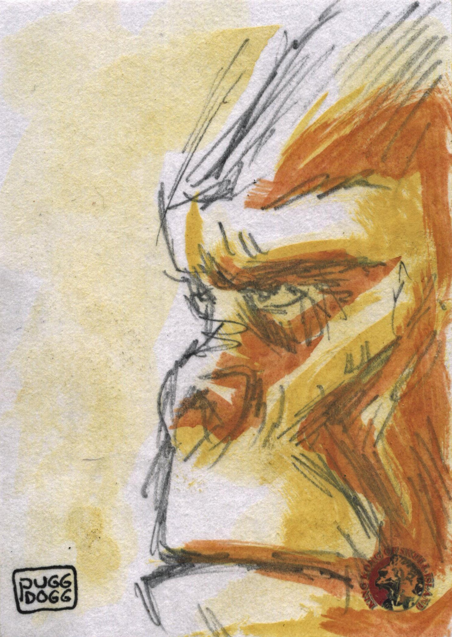 5finity JAM 2011 King Kong Sketch Card by Pugg Dogg